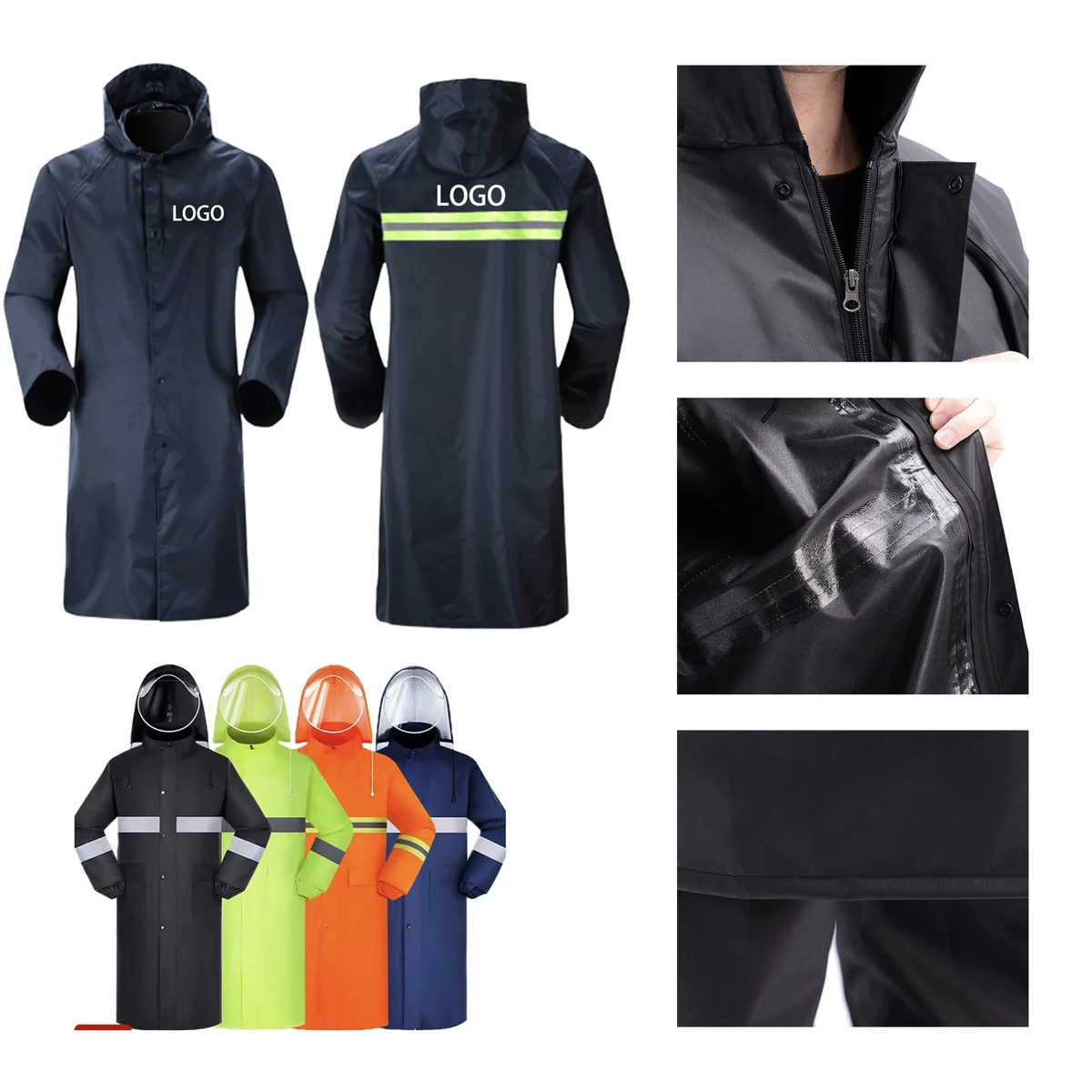MOQ 10 PCS Lightweight Portable Raincoat 1