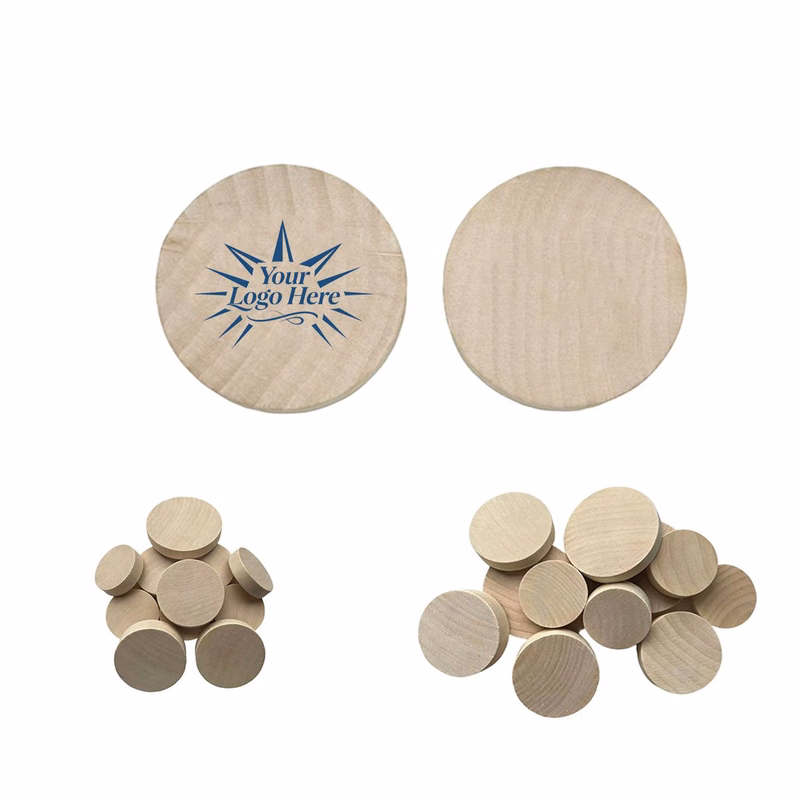 1 3/5" Wooden Chip Coin