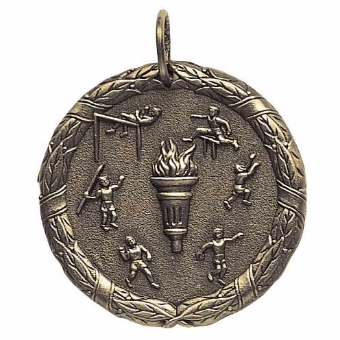 Track & Field XR100 Series Medal, 1 1/4"