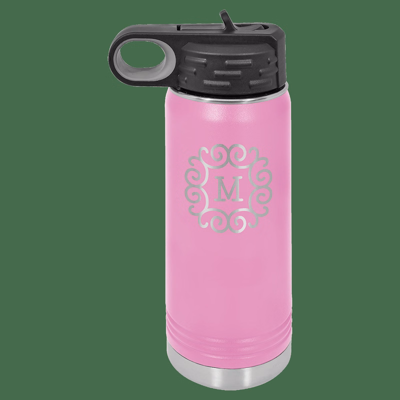 20 oz. Light Purple Laser Engraved Polar Camel Water Bottles