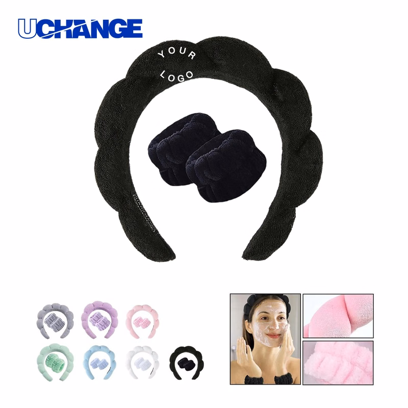 Absorbent Headband Set for Spa and Skincare