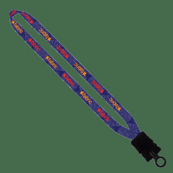 5/8" Tubular Lanyard with Plastic Snap-Buckle Release & O-Ring