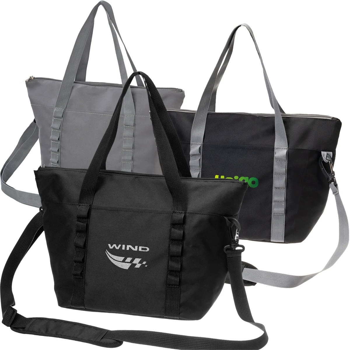 8 Pack Insulated Lunch Tote Bag with Crossbody Strap 1