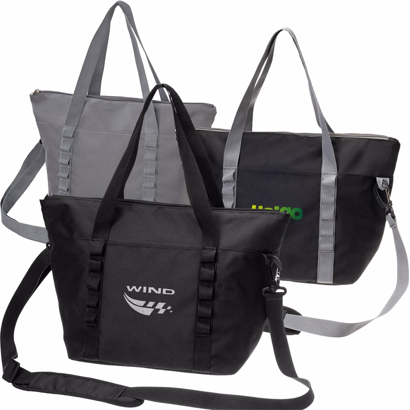 8 Pack Insulated Lunch Tote Bag with Crossbody Strap