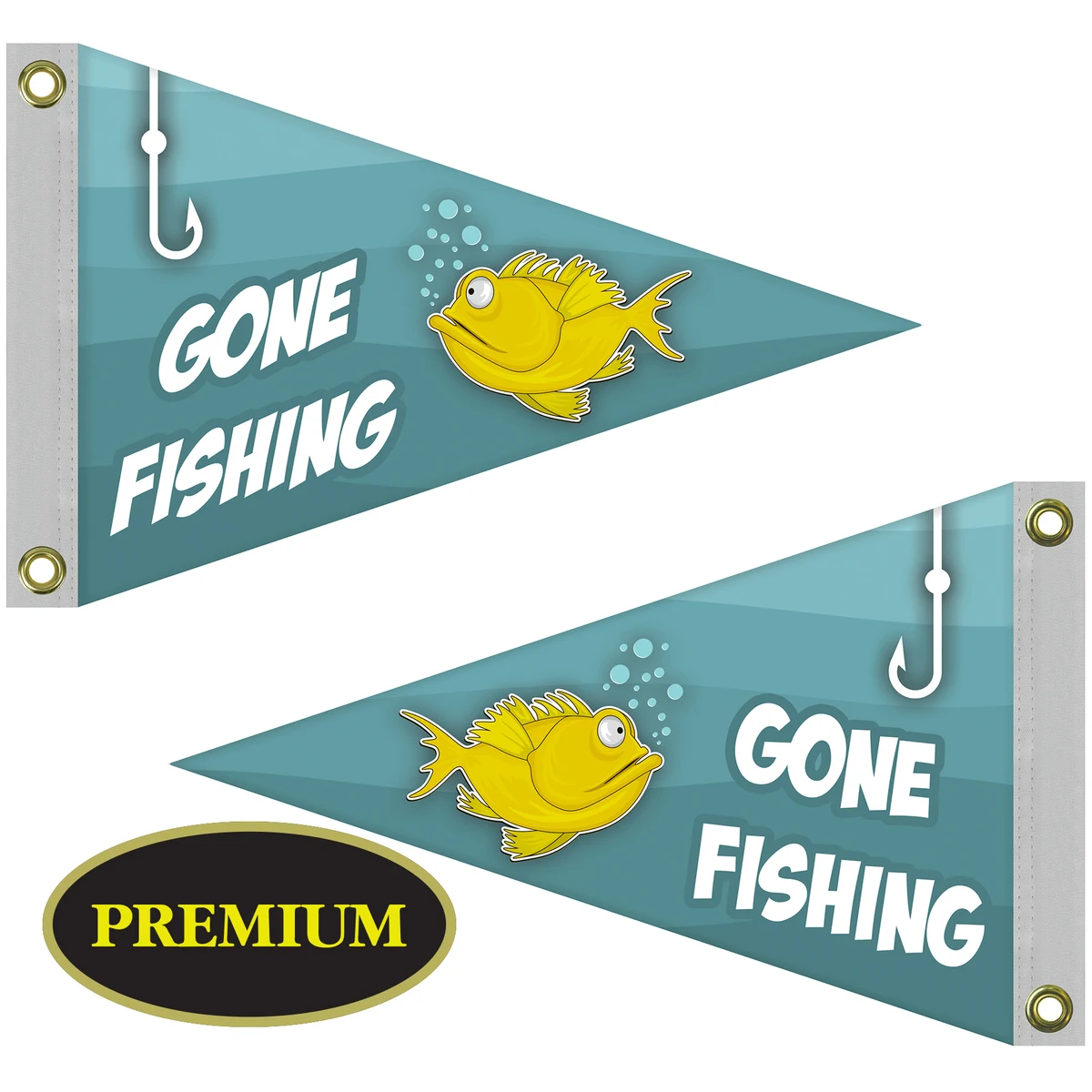 Double Sided Knitted Polyester Pennant Boat Flag (12"x18") 1
