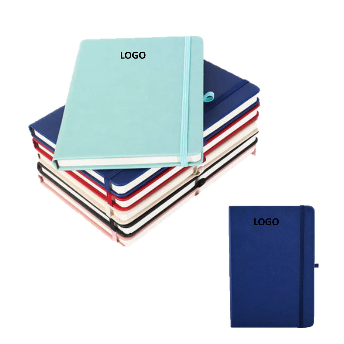 Custom PU Leather Cover Notebook Office Use 1