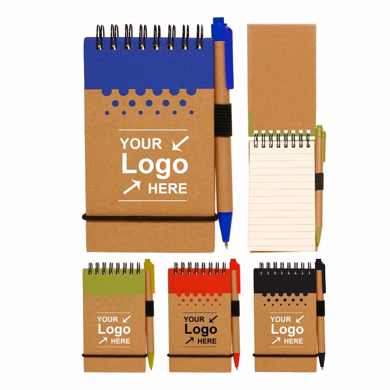 Eco Spiral Notebook Jotter w/Pen