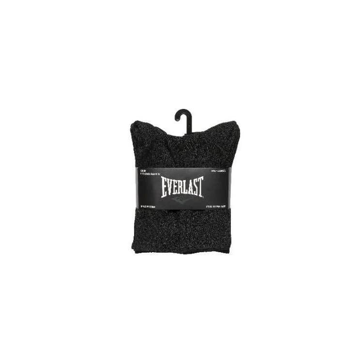 Everlast Men's Performance Half Cushion Crew Large Black 1
