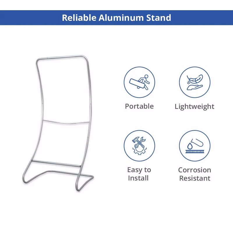 Fabric Display Stand Snake C - Hardware Only