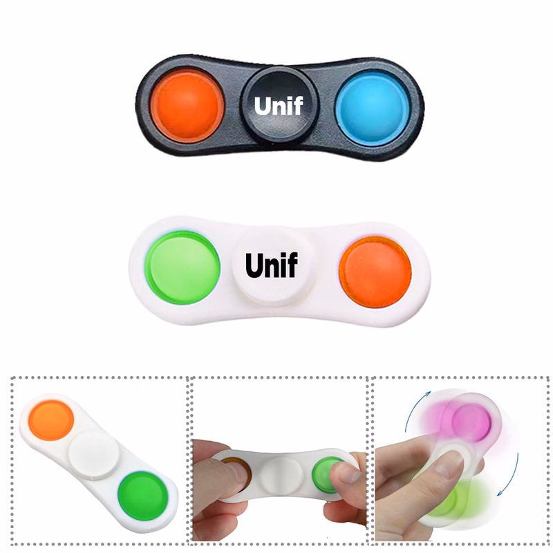 2 Fingers Toys Push Bubble Spinner
