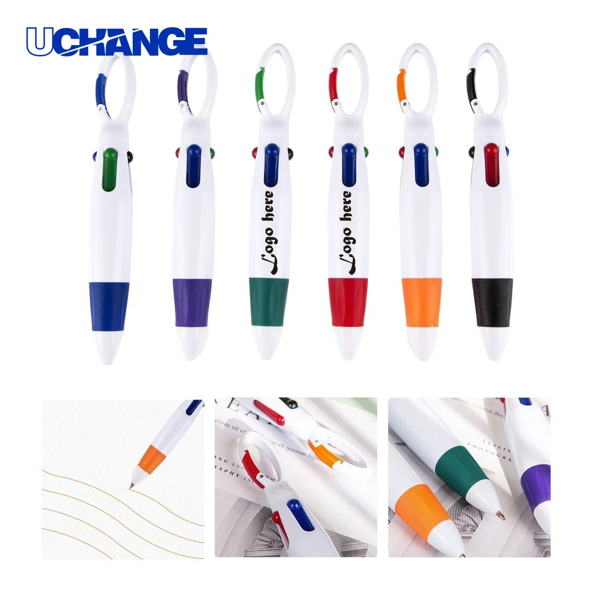 Climbing Buckle 4 Color Ballpoint Pen for Hiking 1