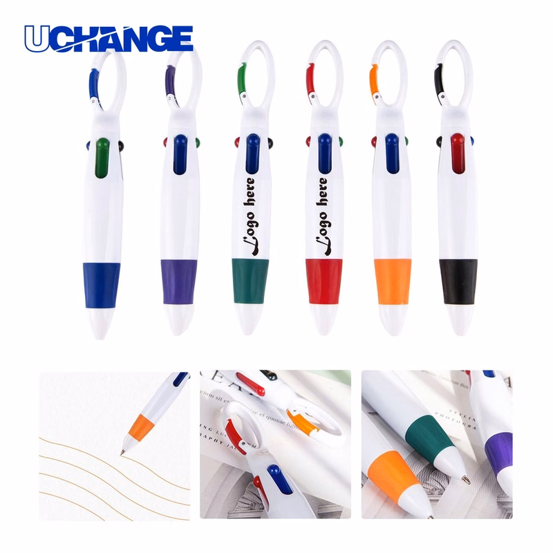Climbing Buckle 4 Color Ballpoint Pen for Hiking