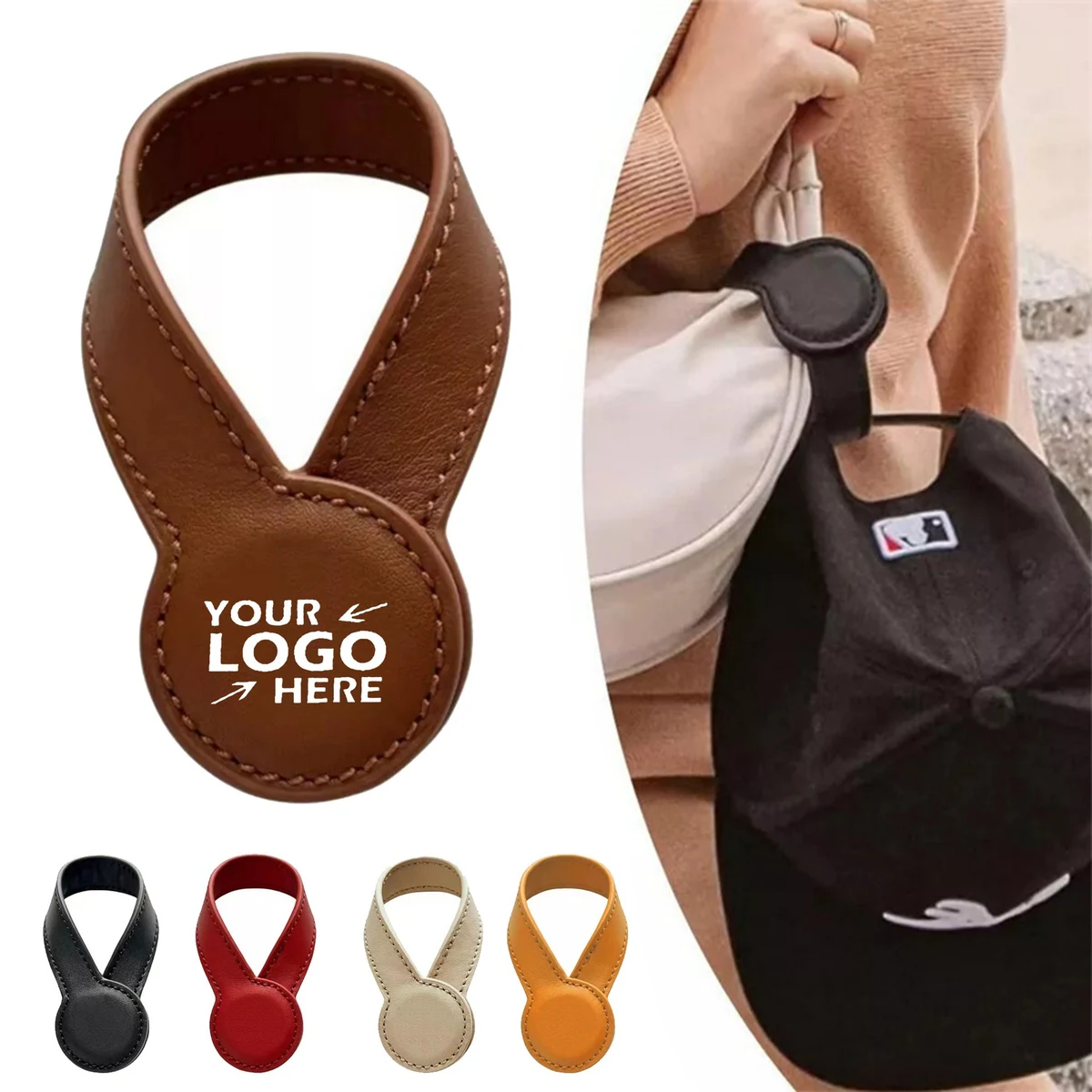 Magnetic PU Leather Hat Clip 1