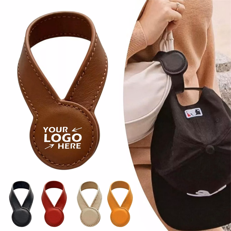 Magnetic PU Leather Hat Clip
