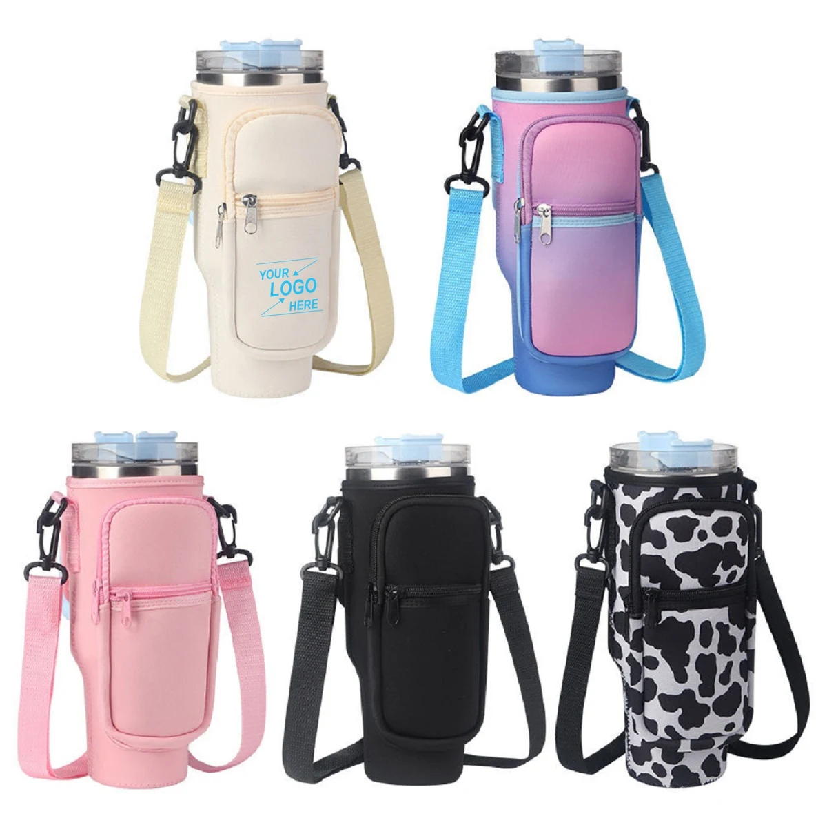 Water Bottle Holder with Phone Pocket 1