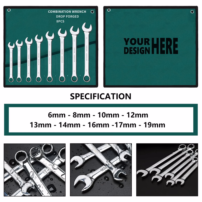 8 PCS Combination Wrench Set