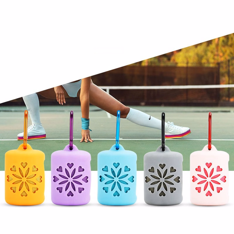 Sport Cooling Towel with Packing Silicone Bag and Hook