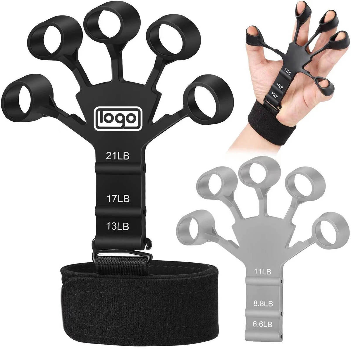 Silicone 5 Finger Grip Strength Trainer 1