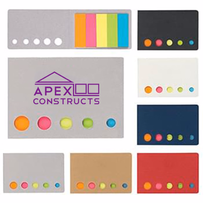 Colorful Sticky Flags in a Case
