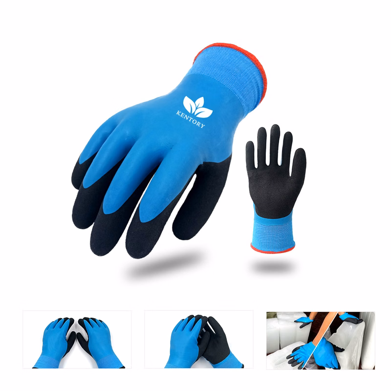 Winter Work Gloves Thermal Liner Grip Coating Warm