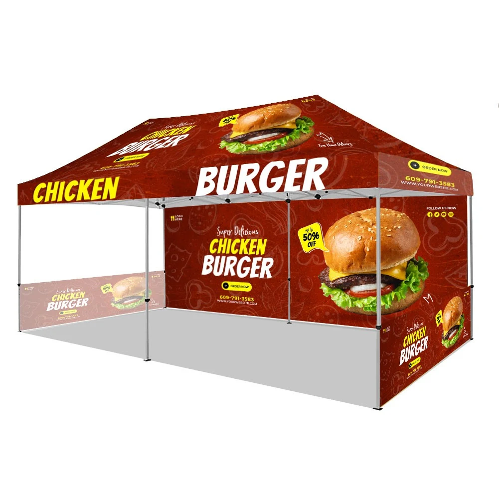 Sublimated Canopy Tent with Walls 10' X 20' 1