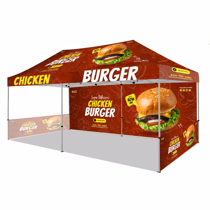 Sublimated Canopy Tent with Walls 10' X 20'