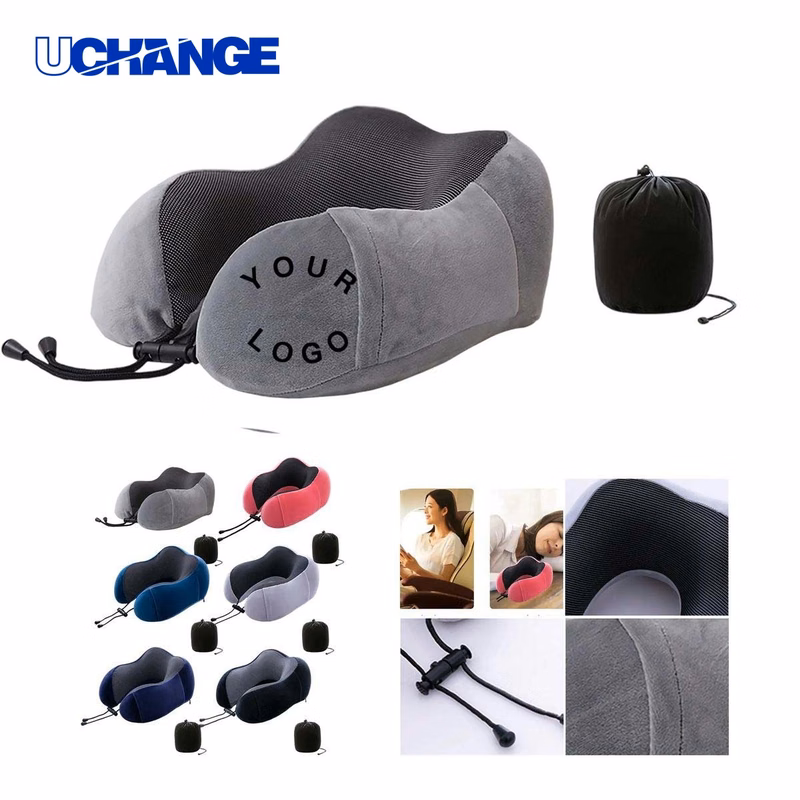 Portable Neck Pillow with Compact Travel Bag for Trips