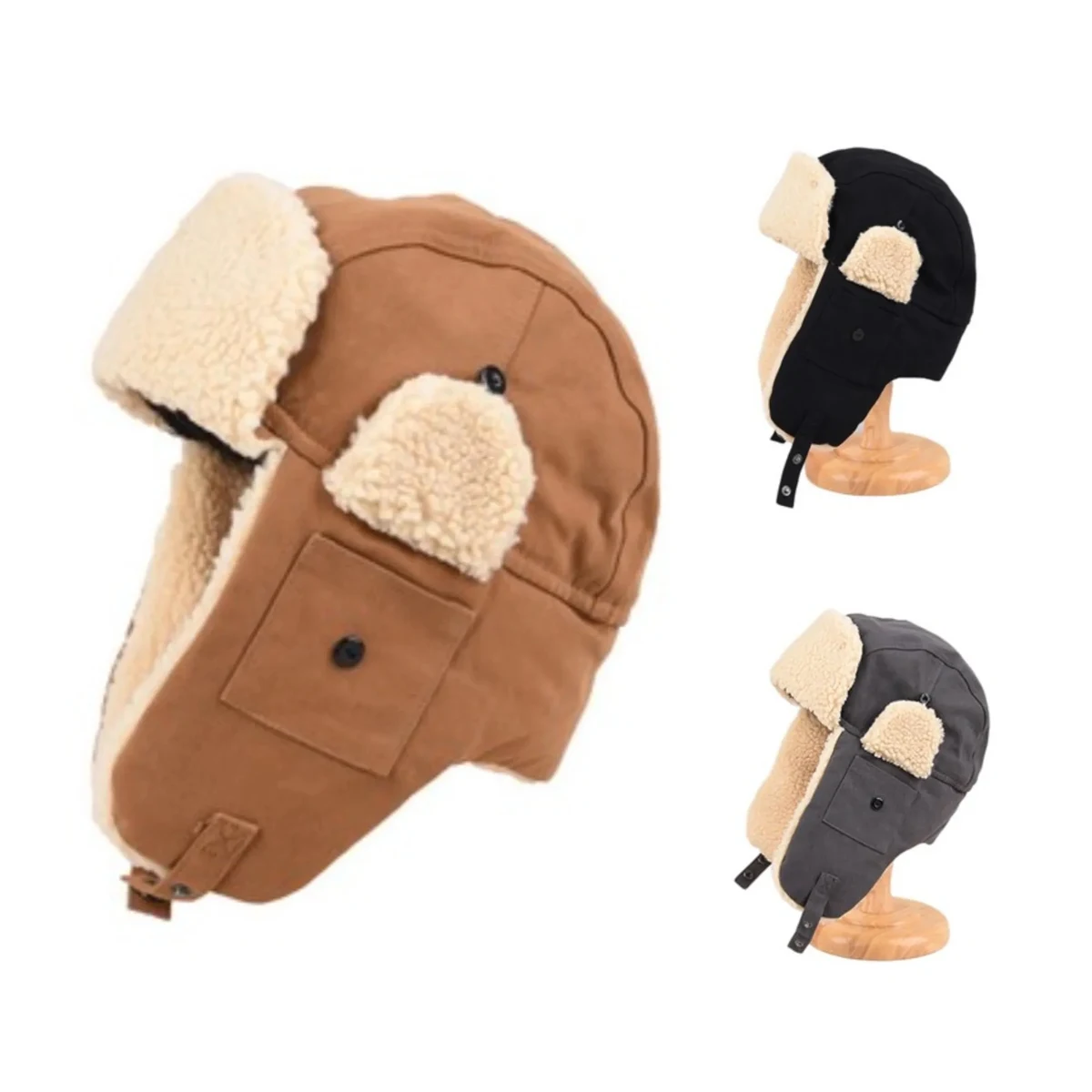 Winter Windproof Trapper Hat MOQ 20pcs 1