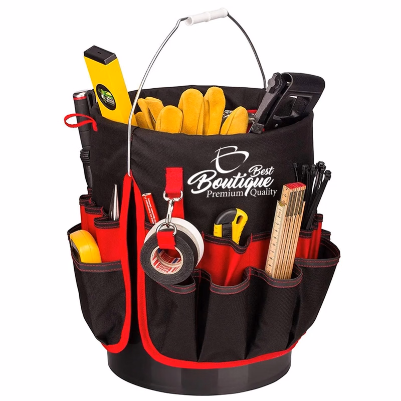 Custom Multipurpose Garden Tool Bucket Bag Organizer