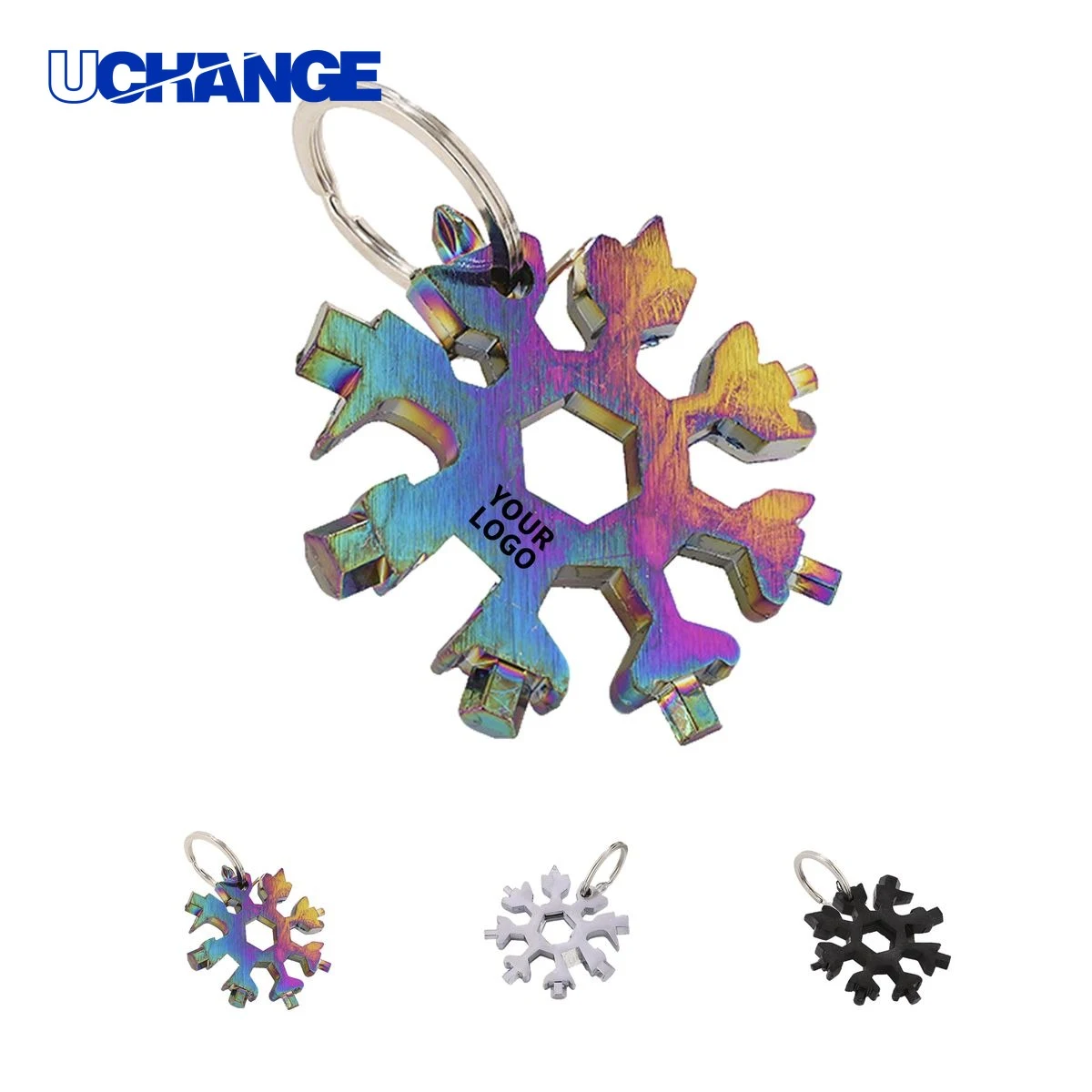 Zinc Alloy Snowflake Multi Tool 2.6 x 2.6 x 0.3 Inch 1