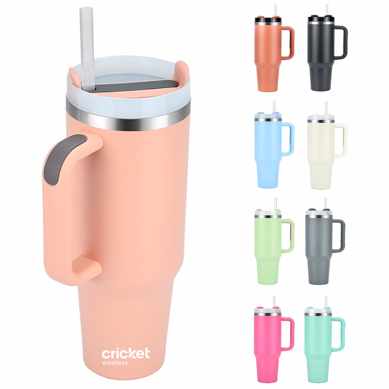 40oz Stainless Steel Insulated Tumbler with Handle