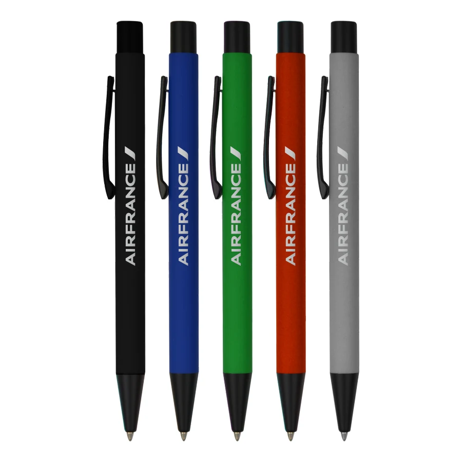 Soft Grip Click Metal Ballpoint Pen 1