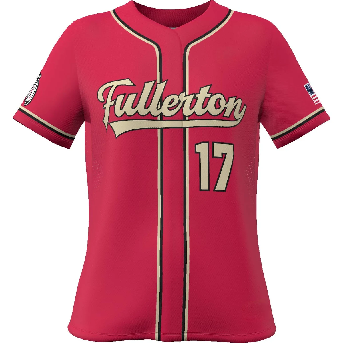 Breeze Full Button Softball Jersey 1