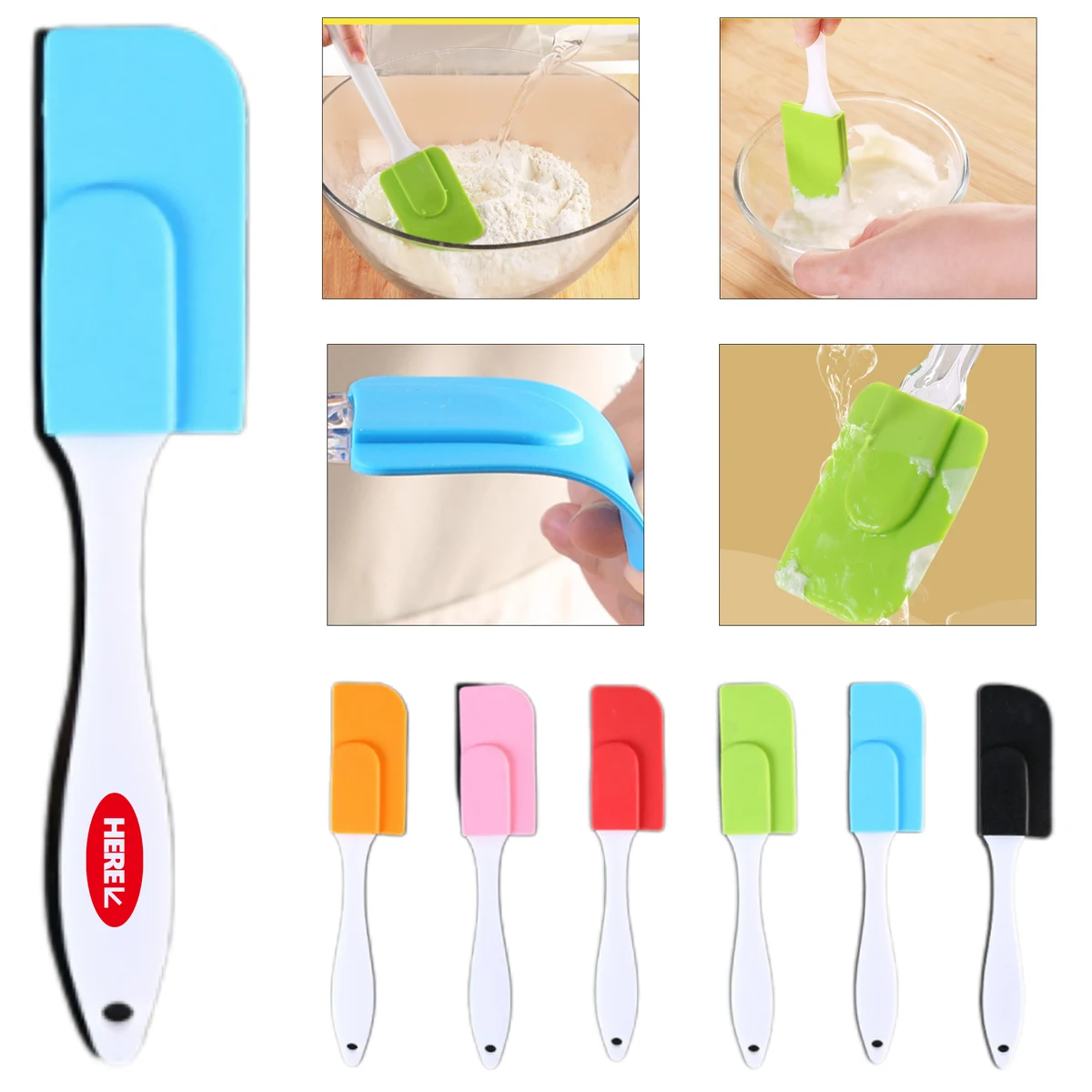 Silicone Spatula with Plastic Handle 1