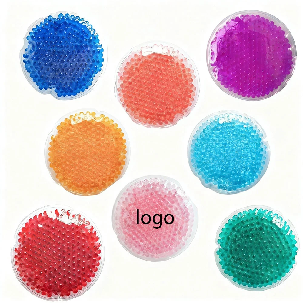 Circular absorbent beads cold and hot compress bag stress-relieving toy 1
