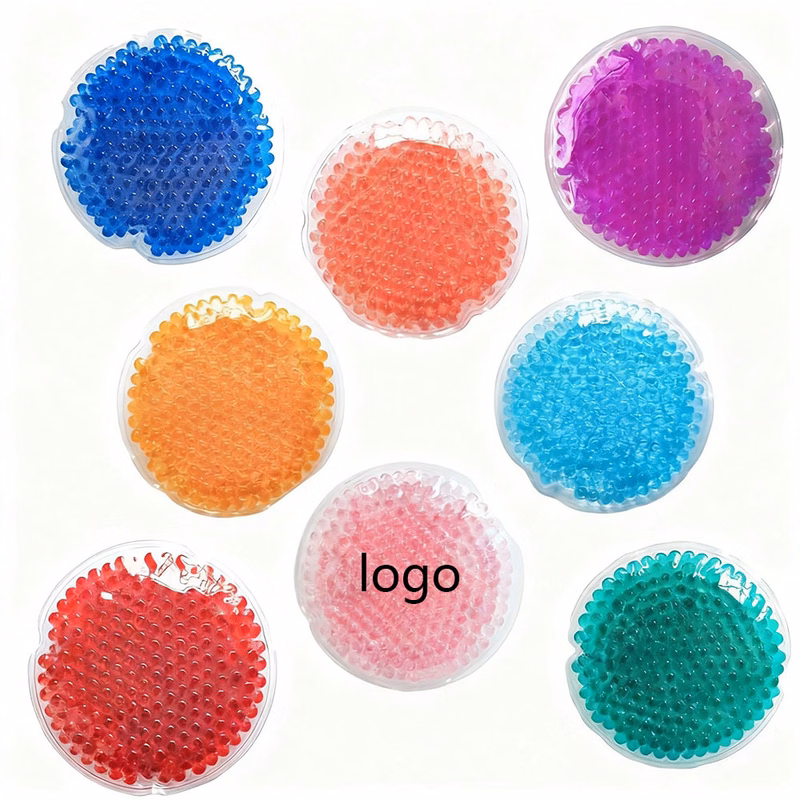 Circular absorbent beads cold and hot compress bag stress-relieving toy