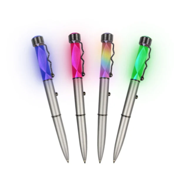 Spiral Promotional Multicolor Light Pens, custom pen with logo imprint 1
