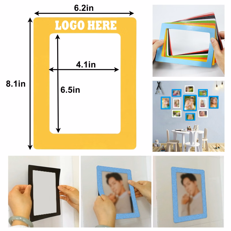 PVC Magnetic Wall Sticked Photo Frames