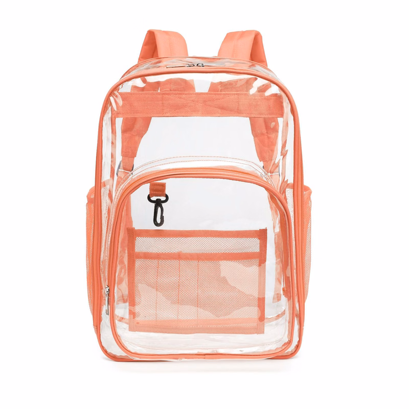 Clear Vinyl Shoulder Backpack 12" Length X 6" Width X 16" Height