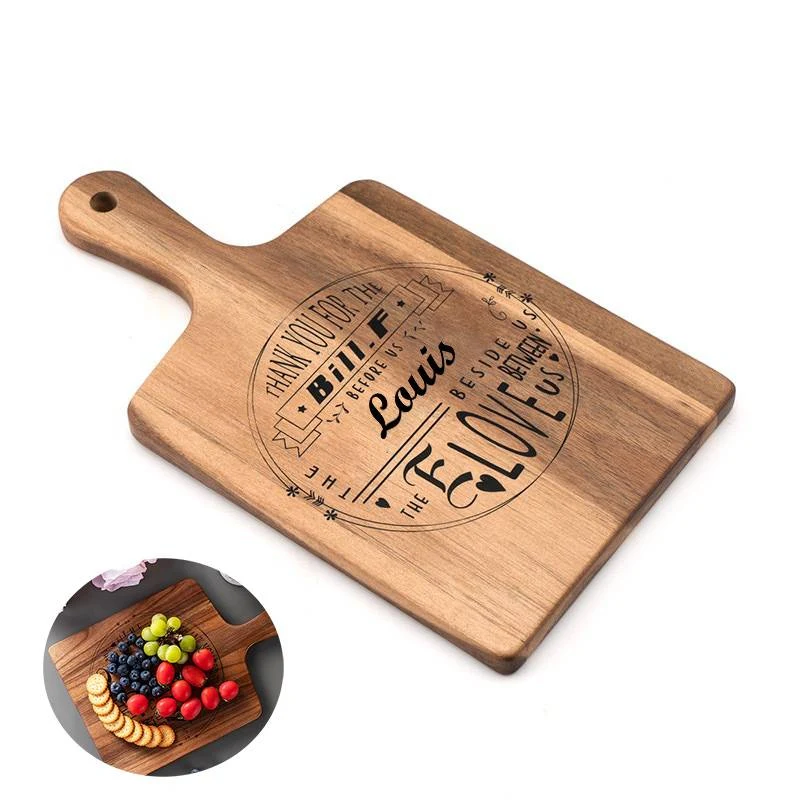 Acacia Wood Food Tray Cutting Board 1
