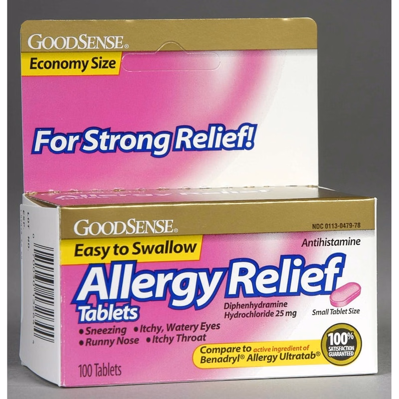 Allergy Relief Tablets - 100 Count