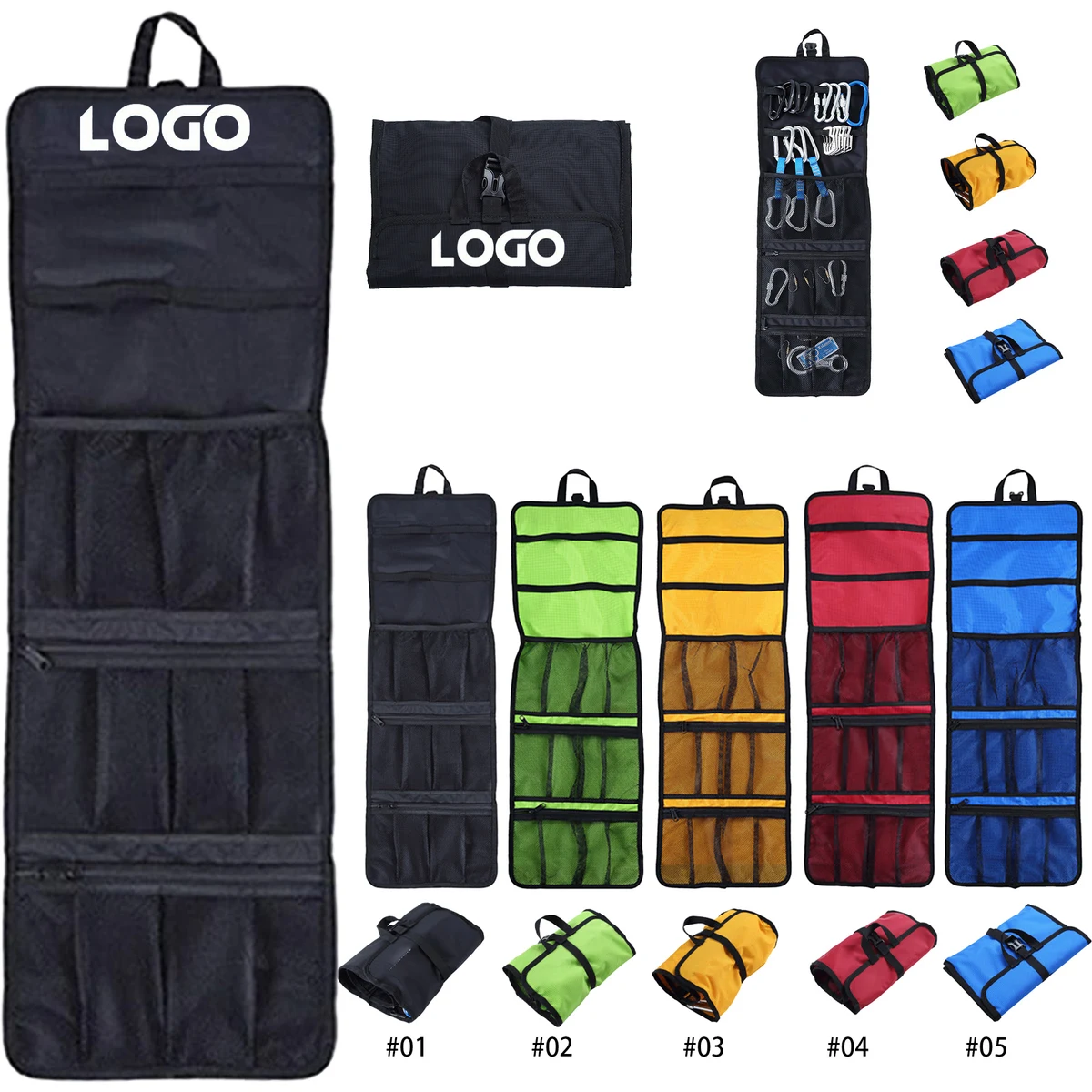Climbing Quickdraw Hanging Storage Bag 1