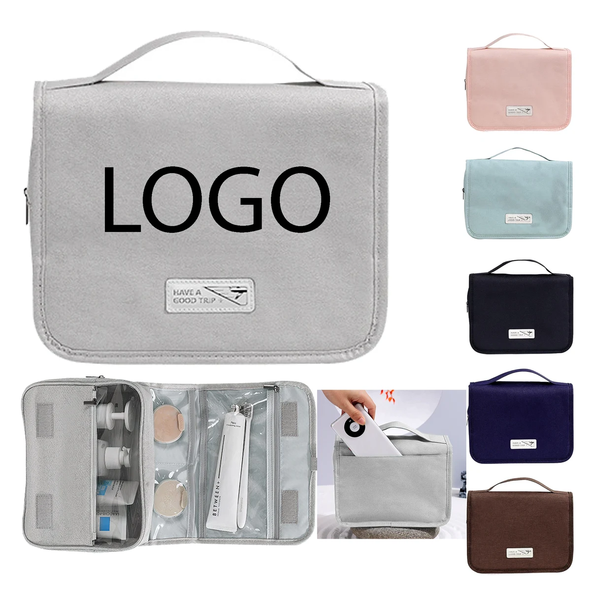 Large Capacity Hanging Cosmetic Bag 1