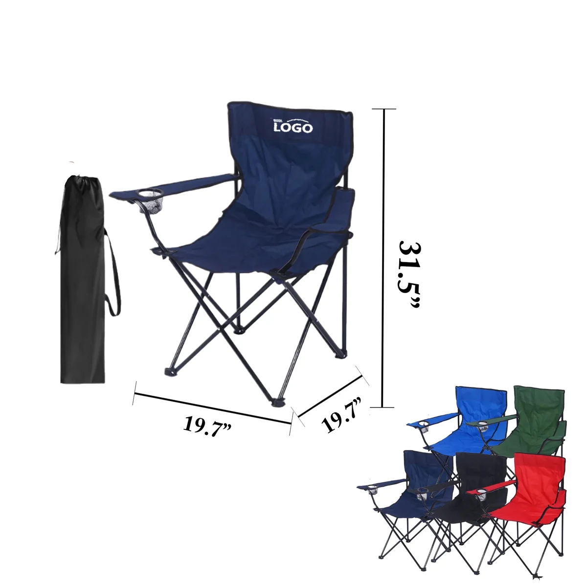 MOQ50 Portable Folding Outdoor Chair with Armrests 1