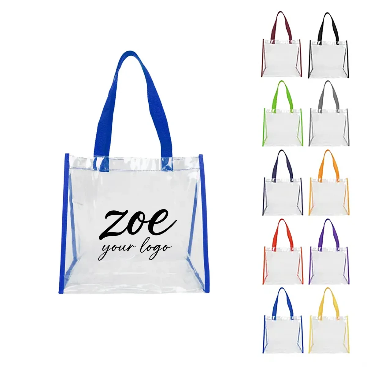 Promotional Clear PVC Tote Bag Branded Giveaway 1