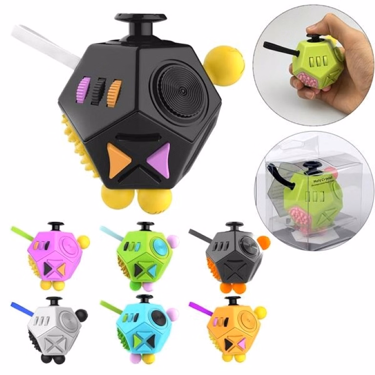 Fidget Dodecagon 12 Side Cube Relieves Stress Anxiety