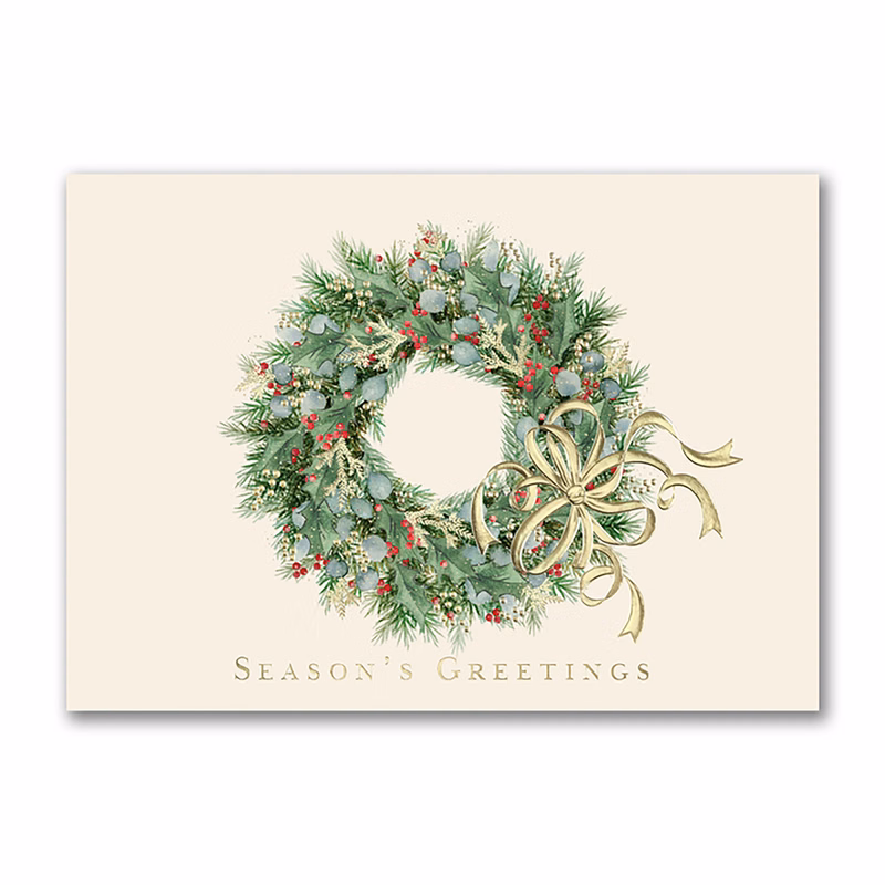 Regal Wreath Holiday Card