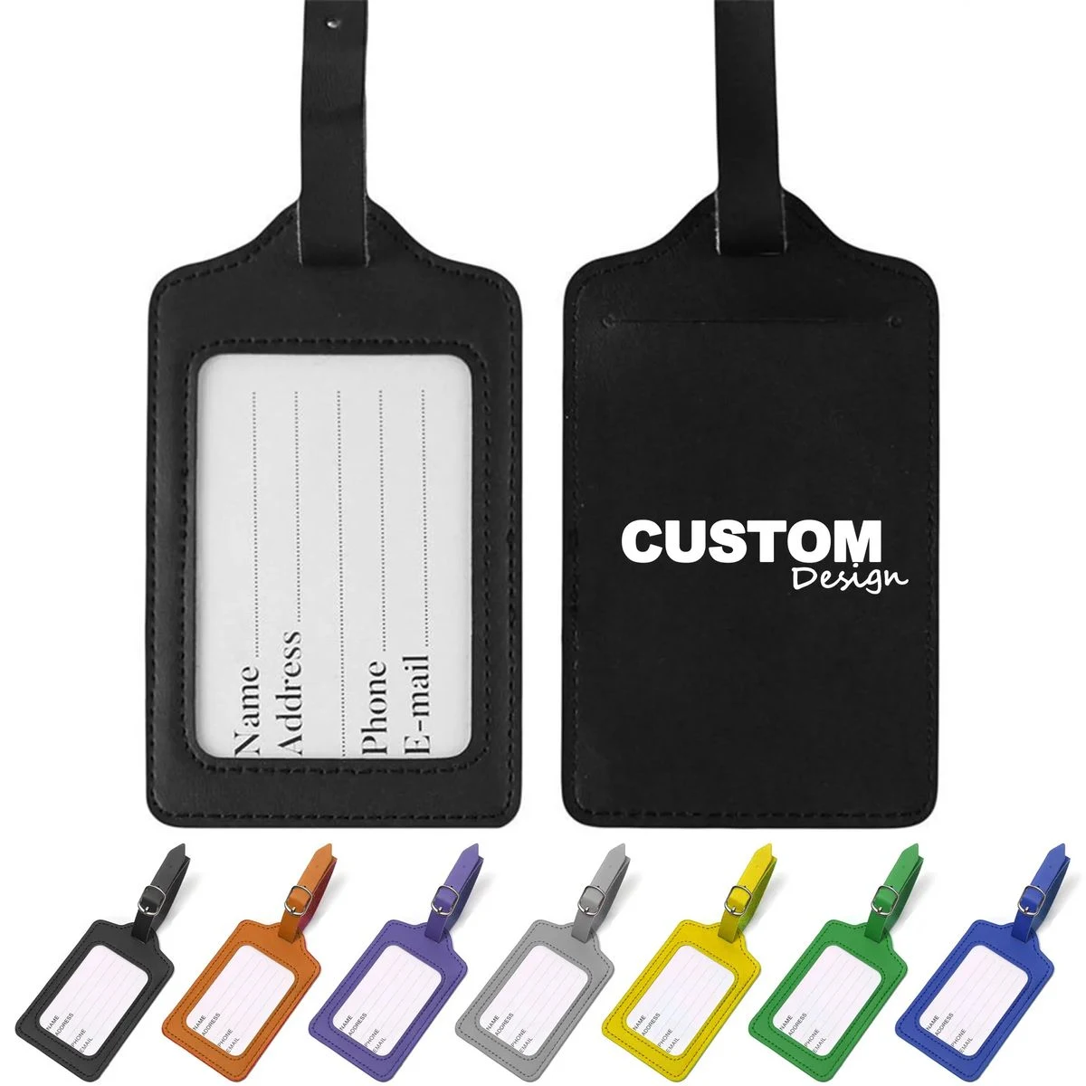 Leather Travel Luggage Tags 1