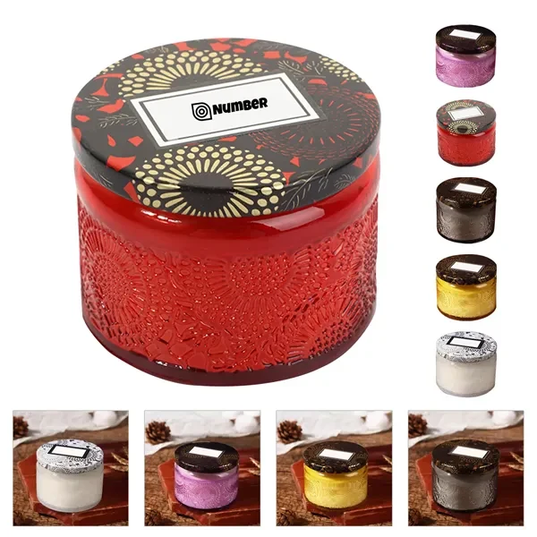 10 Oz. Scented Candle In Jar W/ Lid 1