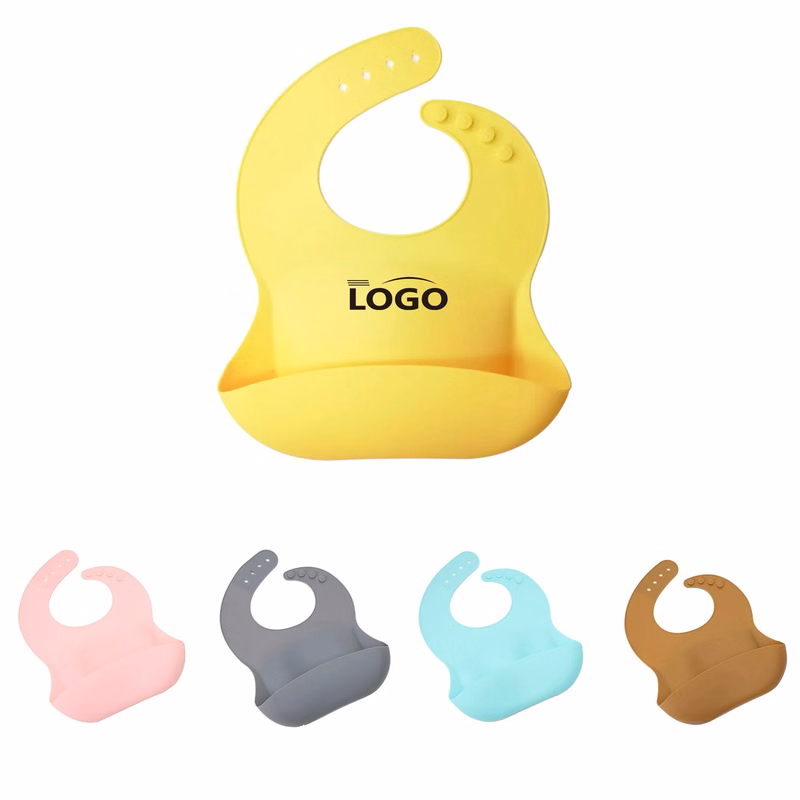 Adjustable Silicone Baby Bib MOQ 10pcs